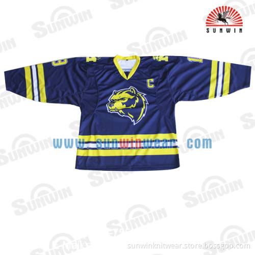100%polyester custom sublimation hockey jerseys
